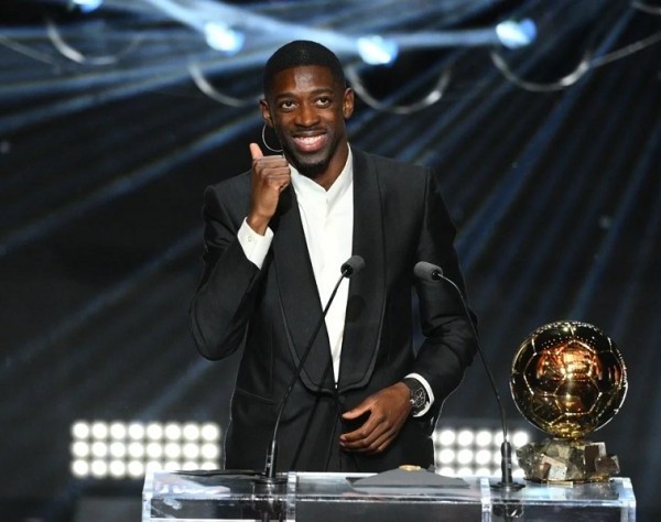 Balón de Oro: Ousmane Dembélé ganó el premio a mejor jugador de la temporada